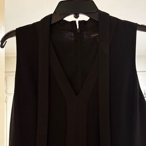 Banana Republic Classic Black V-Neck Jump Suit